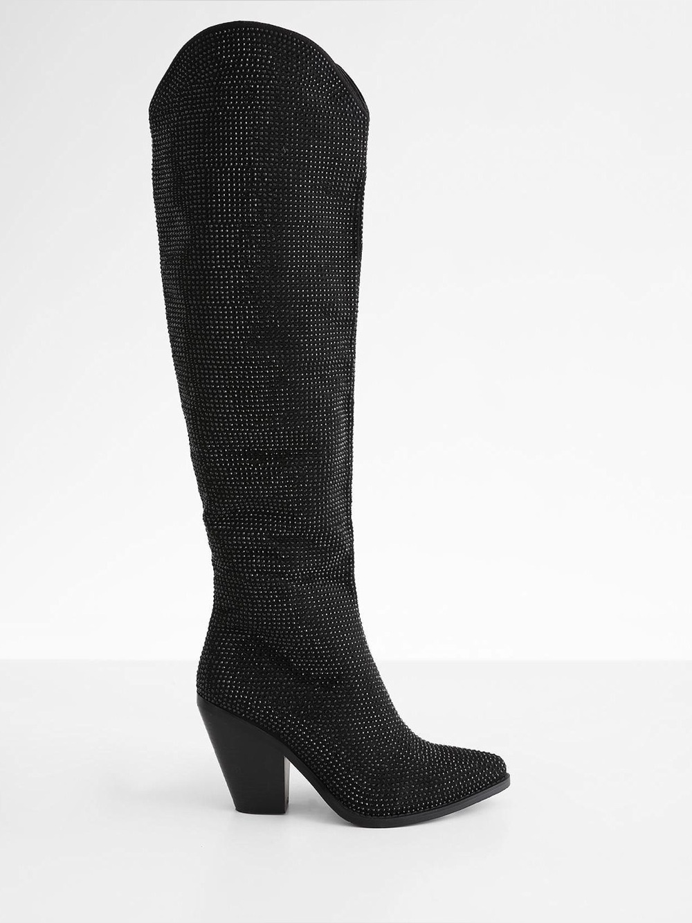 Buckle Black tall Boots